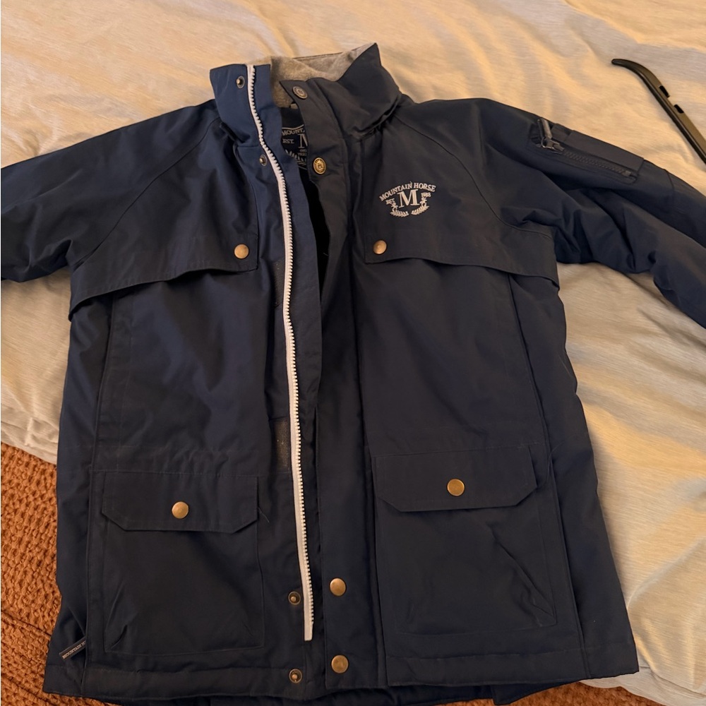 Navy Blue Girls Riding Coat